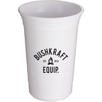 Varsity Double-Wall Party Cup, 16 oz - White - Front