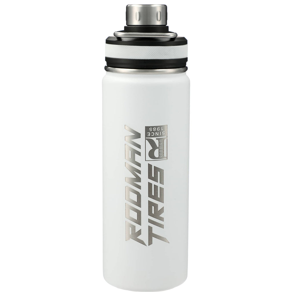 Vasco Copper Insulated Bottle, 20 oz Full Color - White - Front 3