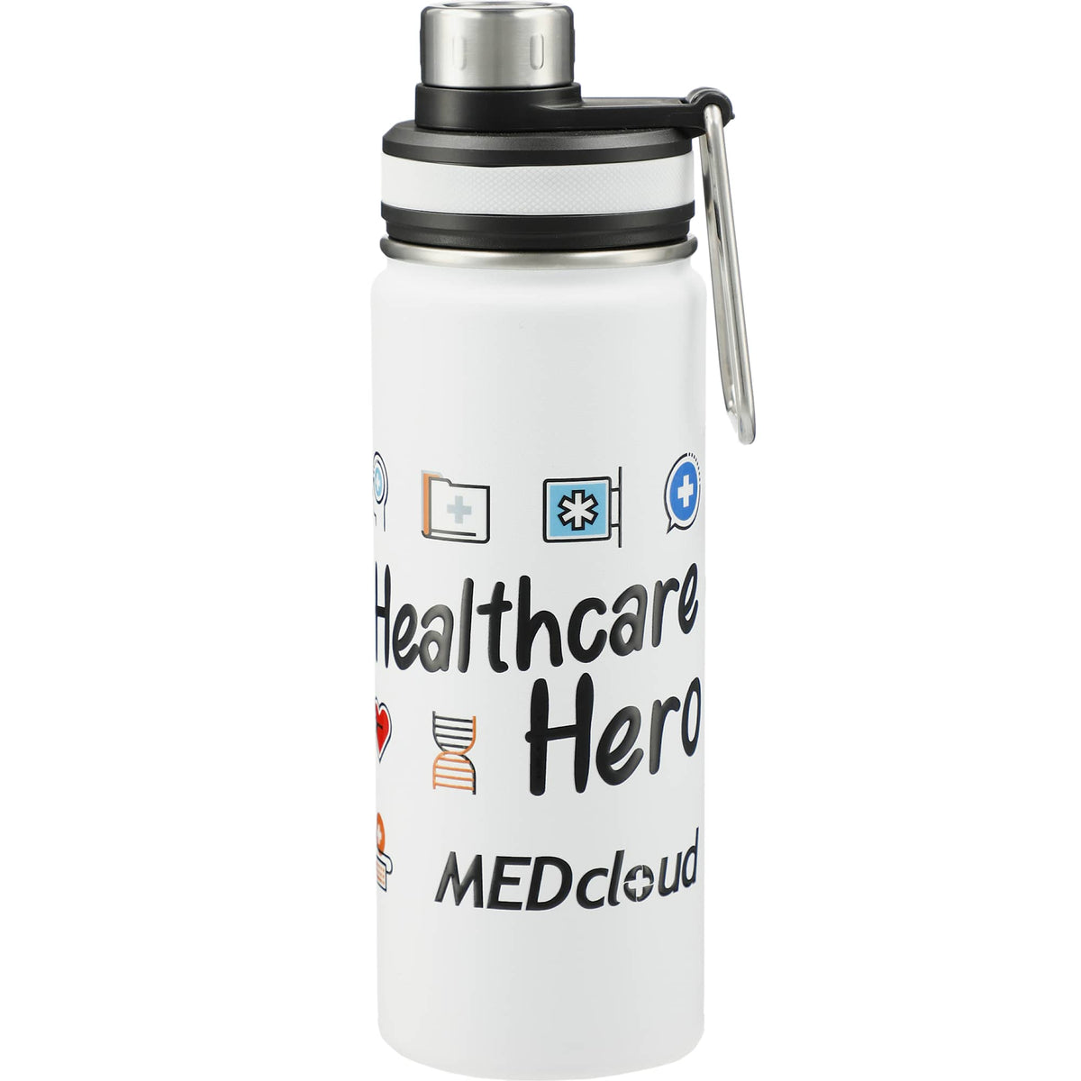 Vasco Copper Insulated Bottle, 20 oz - White - Front 5