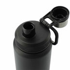 Vasco Single Wall Stainless Bottle with Dual Opening Cap, 32 oz Laser Engraving - Black - Left Angle 2