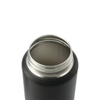 Vasco Single Wall Stainless Bottle with Dual Opening Cap, 32 oz Laser Engraving - Black - Left Angle 3
