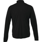 Vega Tech Quarter Zip Pullover for Men Embroidery - Black - Back Flat