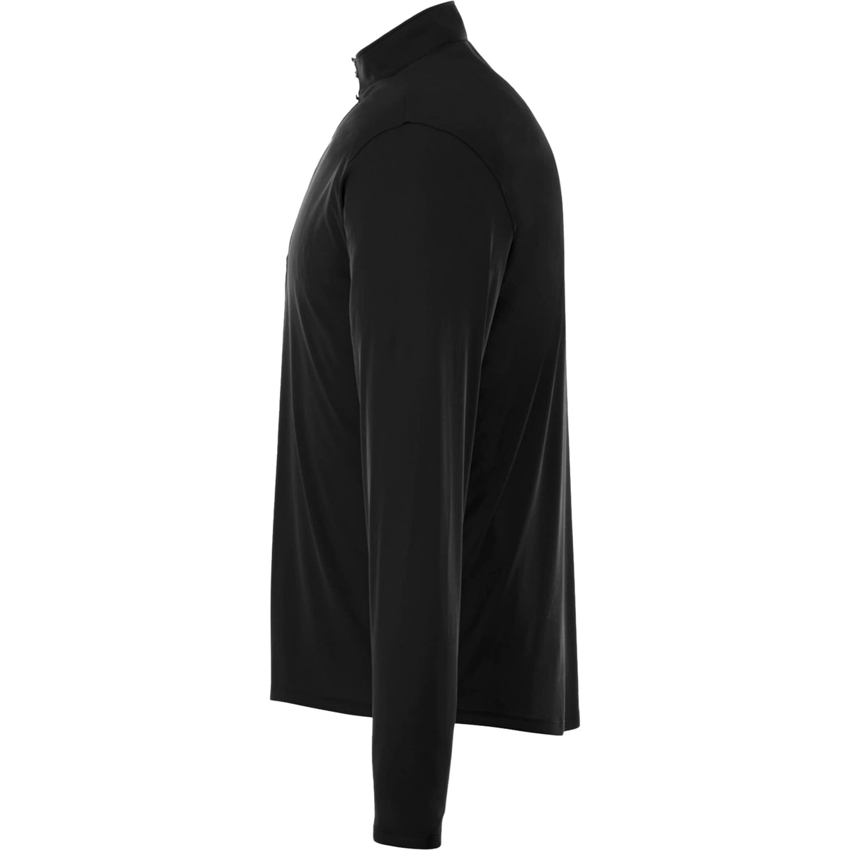 Vega Tech Quarter Zip Pullover for Men Embroidery - Black - Left Side