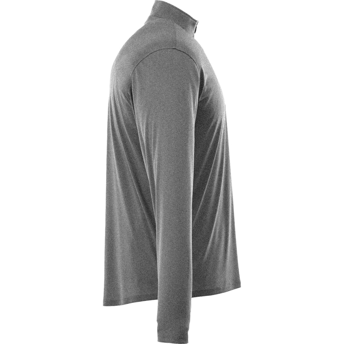 Vega Tech Quarter Zip Pullover for Men Embroidery - Heather Charcoal - Right Side