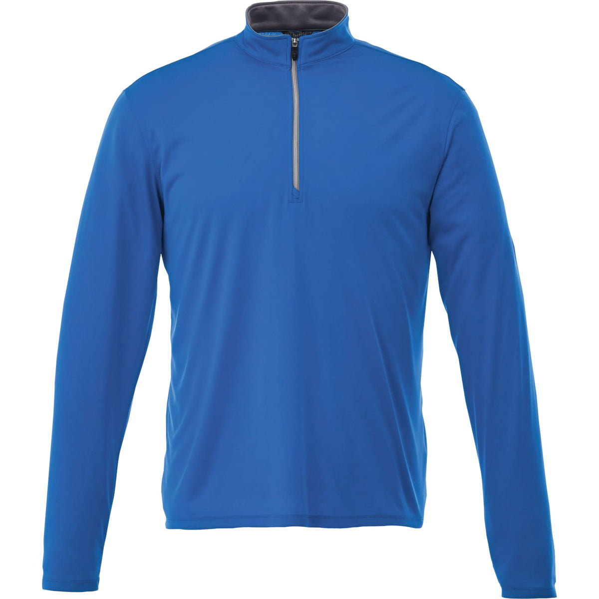 Vega Tech Quarter Zip Pullover for Men Embroidery - New Royal - Front Flat