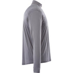 Vega Tech Quarter Zip Pullover for Men Embroidery - Steel Grey - Right Side