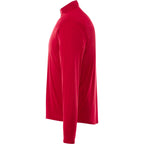 Vega Tech Quarter Zip Pullover for Men Embroidery - Team Red - Left Side