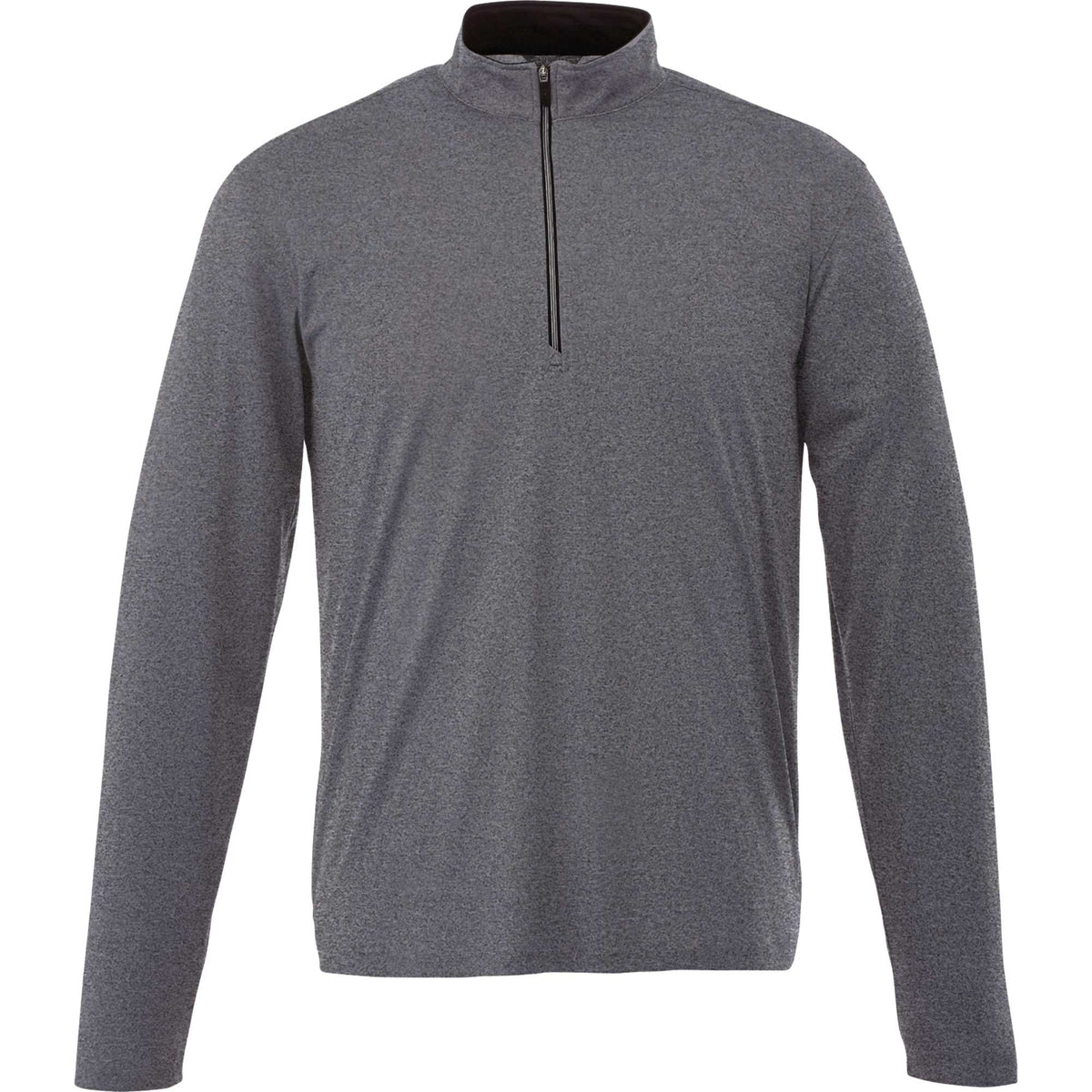 Vega Tech Quarter Zip Pullover for Men Transfer - Heather Charcoal - Front Flat 2
