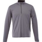 Vega Tech Quarter Zip Pullover for Men Transfer - Steel Grey - Front Flat