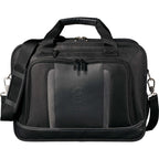 Velocity Briefcase for 17 Inch Laptops Debossing - Black - Front