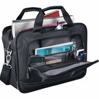 Velocity Briefcase for 17 Inch Laptops Debossing - Black - Photo