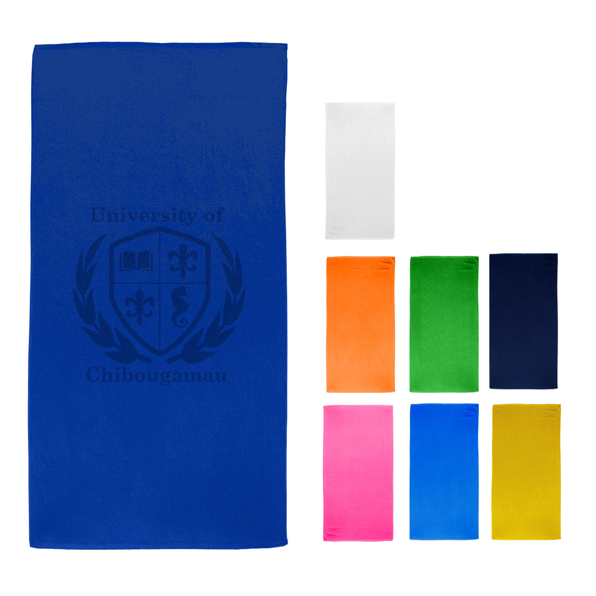 Velour Beach Towel, 35 x 60 Inches