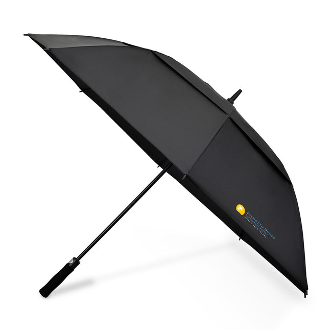 Vented Golf Umbrella with Double Canopy, 60 Inch Full Color