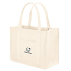 Ventura Recycled Cotton Tote Bag, 24 oz Embroidery - Embroidery