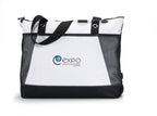Venture Convention Tote with Mesh Bottle Pockets Transfer - Black - View 1