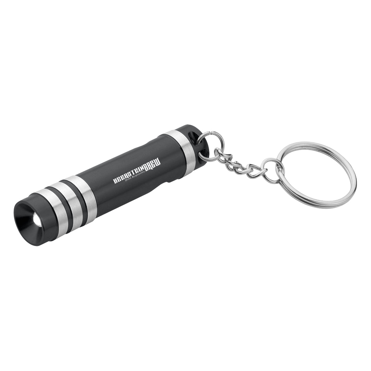 Versa LED Key Light and Bottle Opener in Aluminum - Black - Laser
