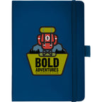 Vienna Soft Touch Hardcover Journal, 5 x 7 Inches Debossing - Navy - Front 2
