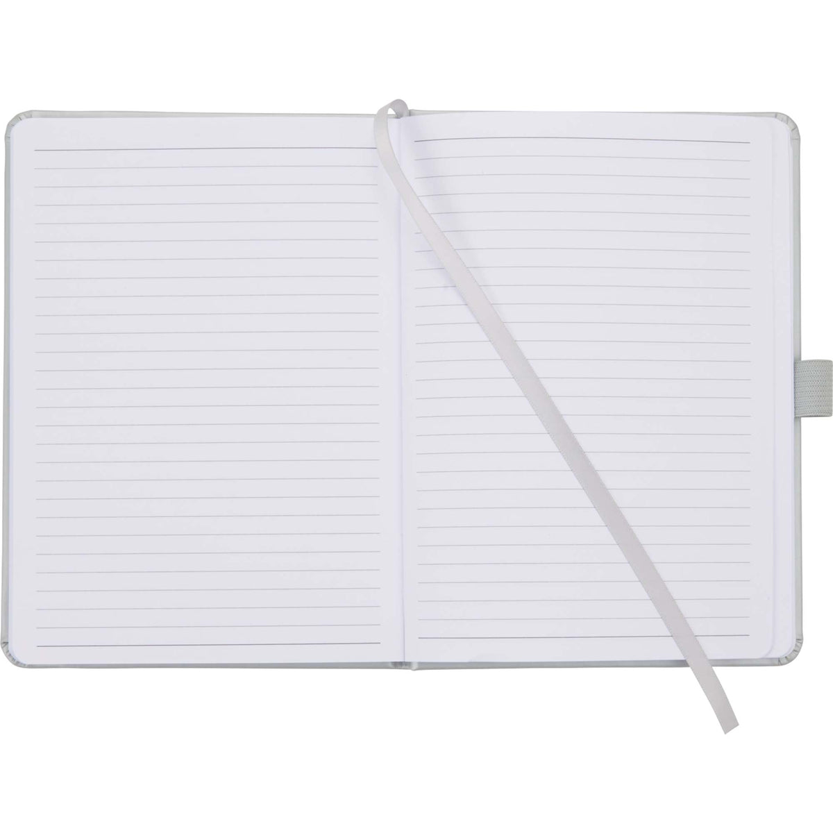 Vienna Soft Touch Hardcover Journal, 5 x 7 Inches Debossing - Silver - Front 3