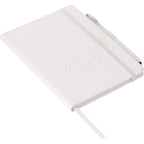 Vienna Soft Touch Hardcover Journal, 5 x 7 Inches Debossing - White - Photo