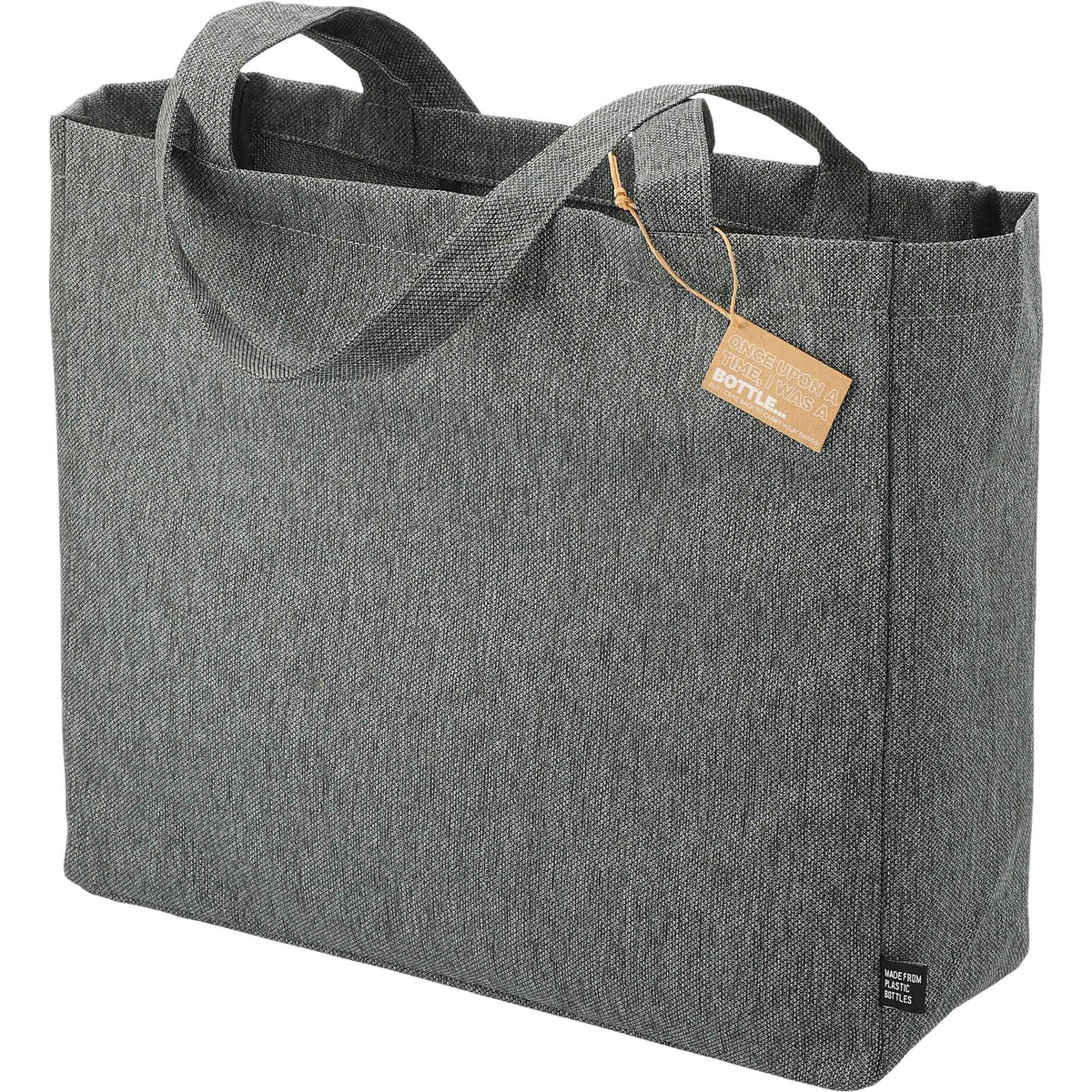 Vila All-Purpose Tote in Recycled Polyester Full Color - Graphite - Left Angle 2