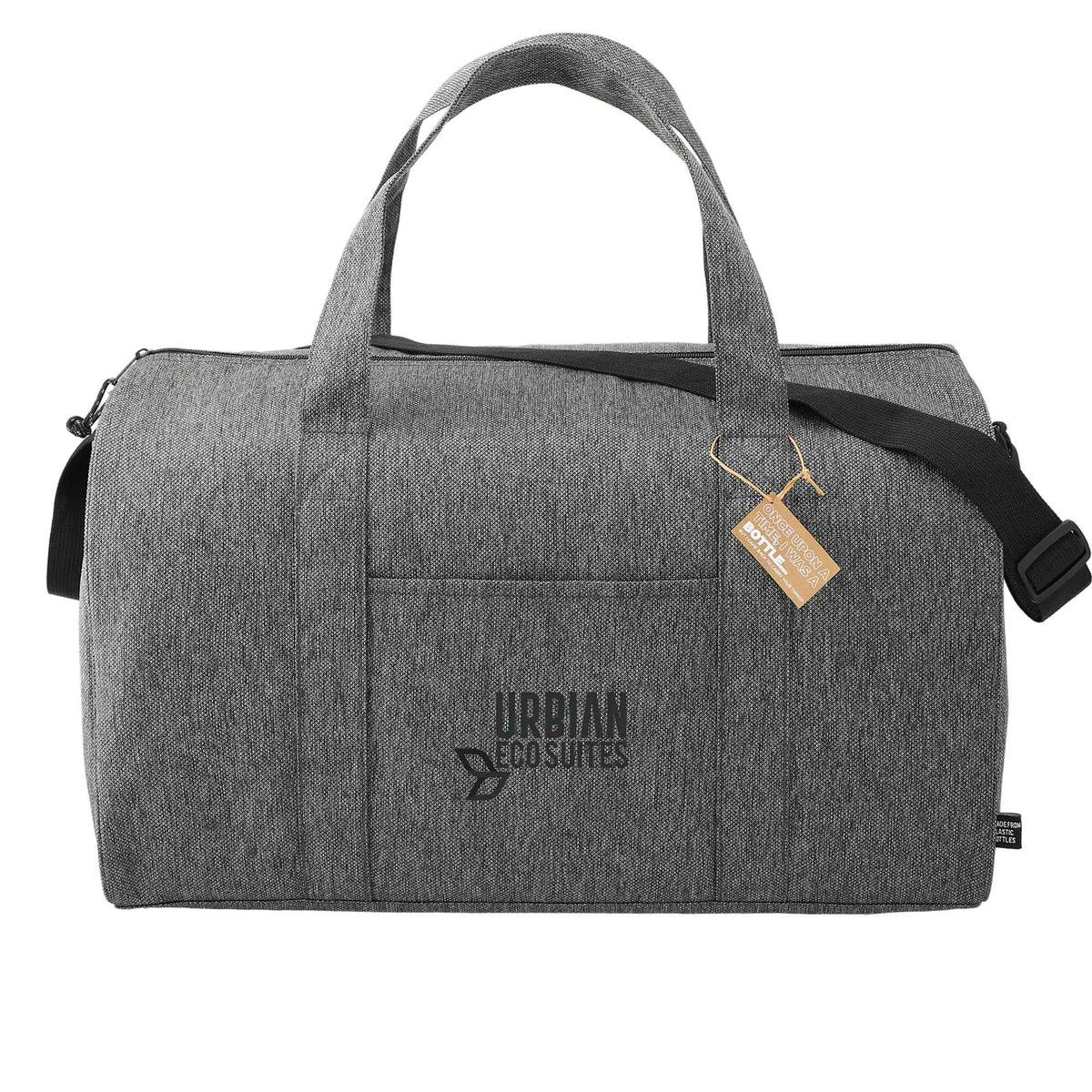Vila Executive Duffel Bag in Recycled PET Embroidery - Graphite - Front