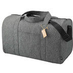 Vila Executive Duffel Bag in Recycled PET Embroidery - Graphite - Left Angle 2