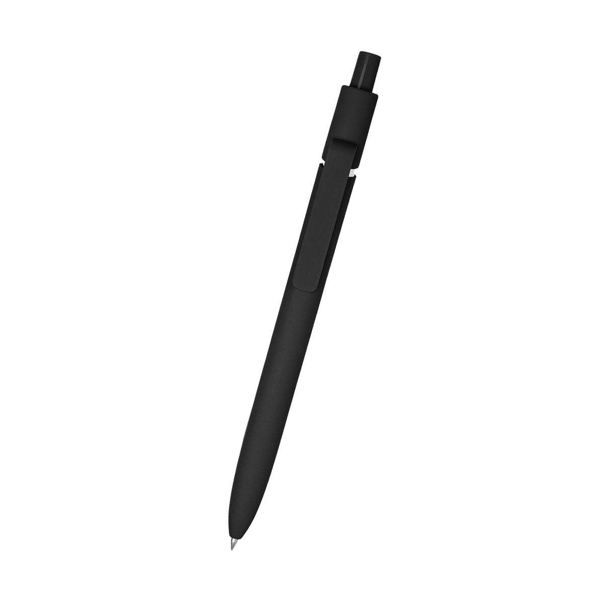 Vivian Gel Pen in Recycled ABS - Black - Front