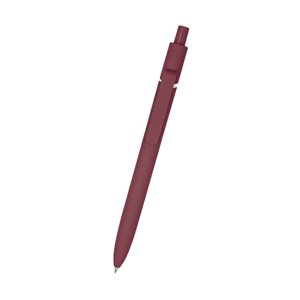 Vivian Gel Pen in Recycled ABS - Burgundy - Front