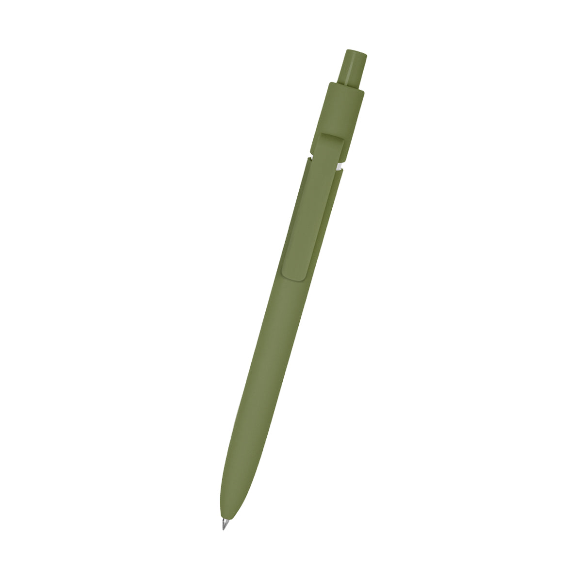 Vivian Gel Pen in Recycled ABS - Olive - Front