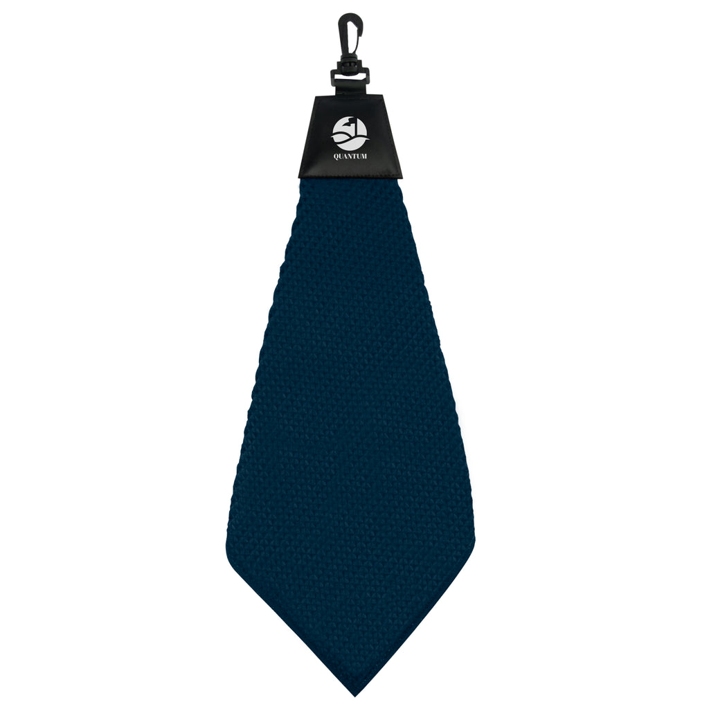 Waffle Golf Towel, Grip Dry - Navy - Silk Screen