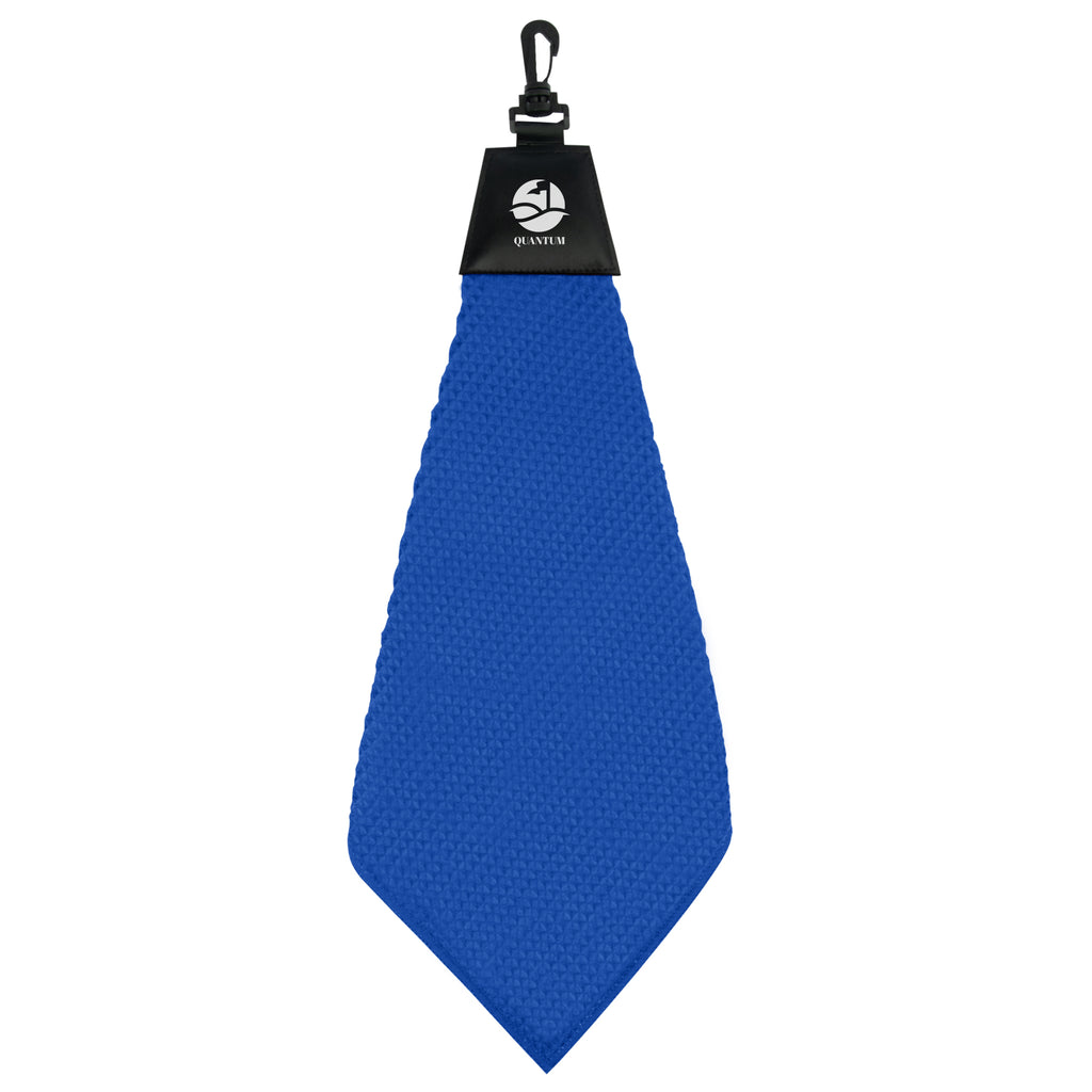 Waffle Golf Towel, Grip Dry - Royal Blue - Silk Screen