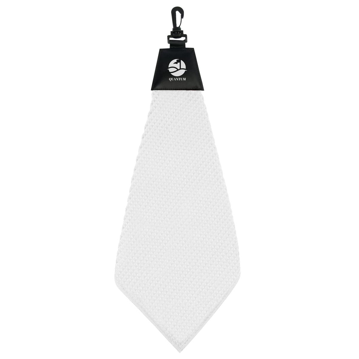 Waffle Golf Towel, Grip Dry - White - Silk Screen