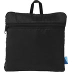 Wander and Roam Packable Travel Tote in Recycled Ripstop Transfer - Black - Front Packaging