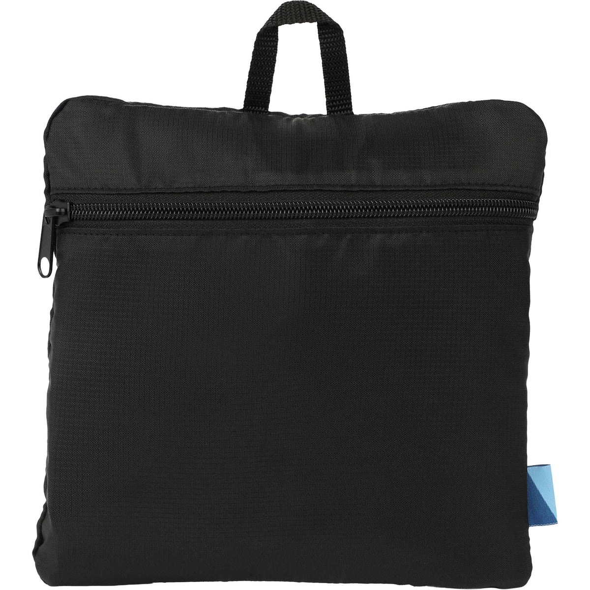 Wander and Roam Packable Travel Tote in Recycled Ripstop Transfer - Black - Front Packaging