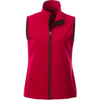 Warlow Waterproof Softshell Vest for Women Transfer - Team Red - Front Flat