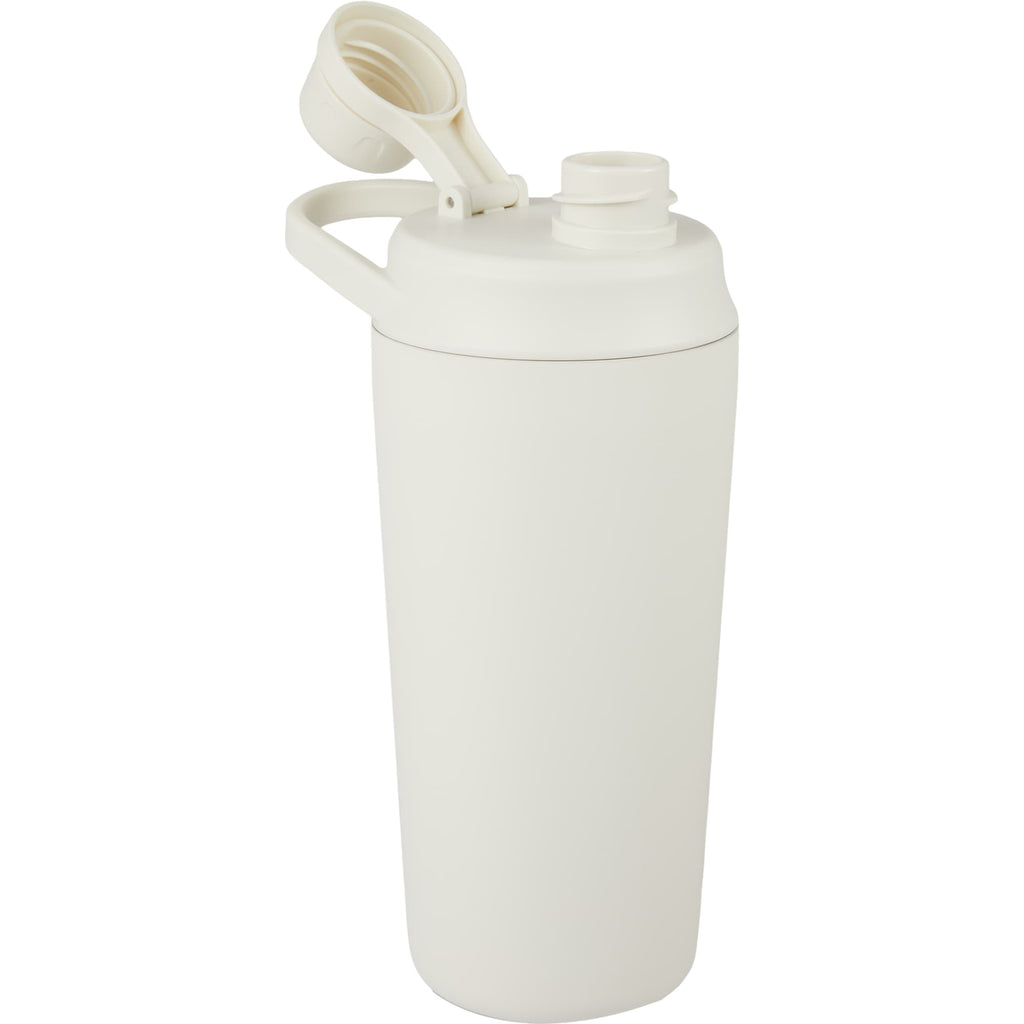 Wellable Insulated Shaker Bottle, 20 oz - Cream - Right Angle