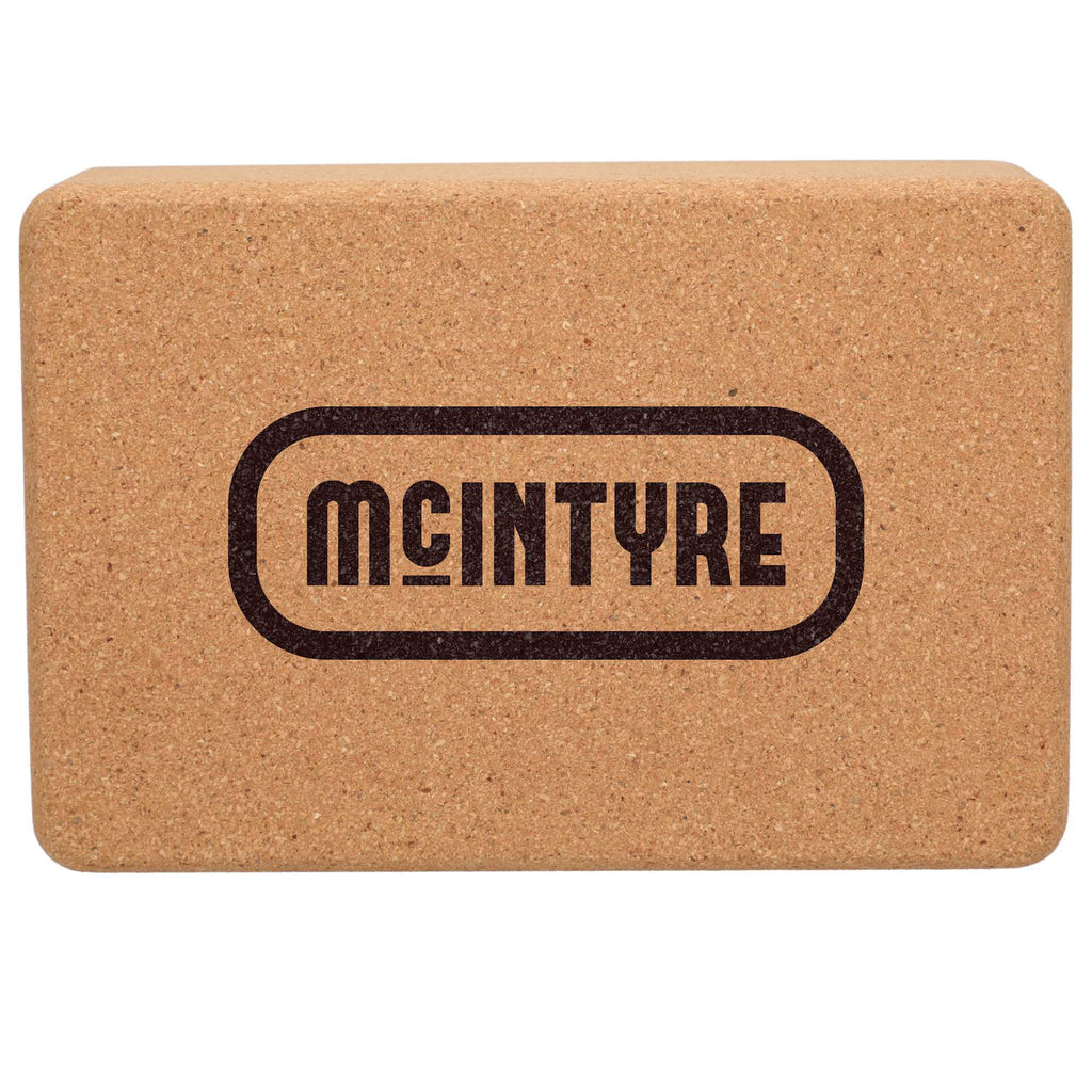 Wellable Natural Cork Yoga Block - Natural - Front