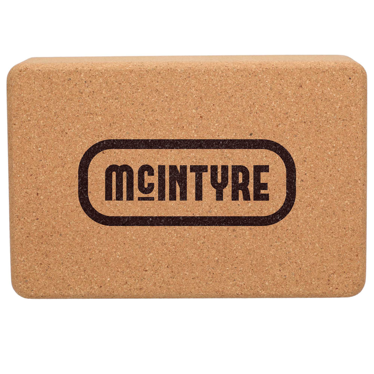 Wellable Natural Cork Yoga Block - Natural - Front