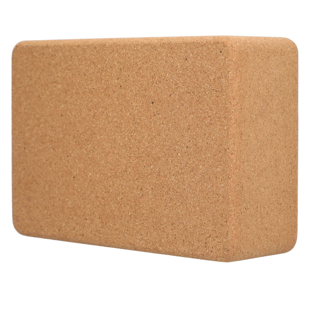 Wellable Natural Cork Yoga Block - Natural - Left Angle 2