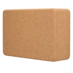 Wellable Natural Cork Yoga Block - Natural - Left Angle 2