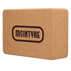 Wellable Natural Cork Yoga Block - Natural - Left Angle