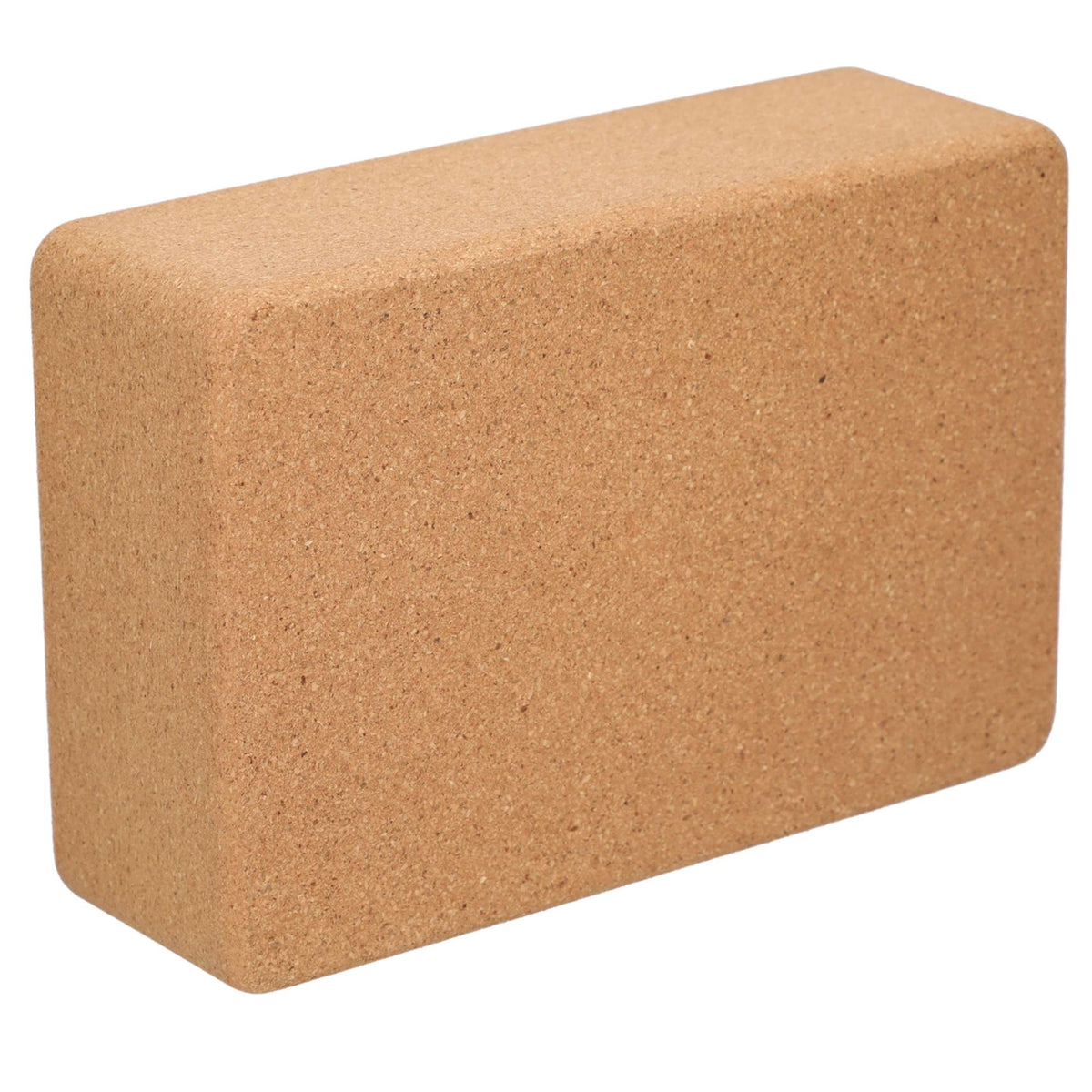 Wellable Natural Cork Yoga Block - Natural - Right Angle 3