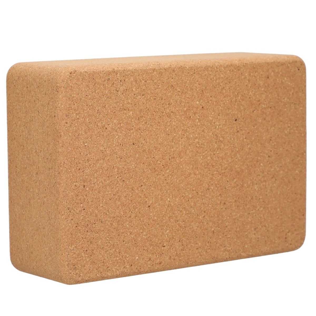 Wellable Natural Cork Yoga Block - Natural - Right Angle 4