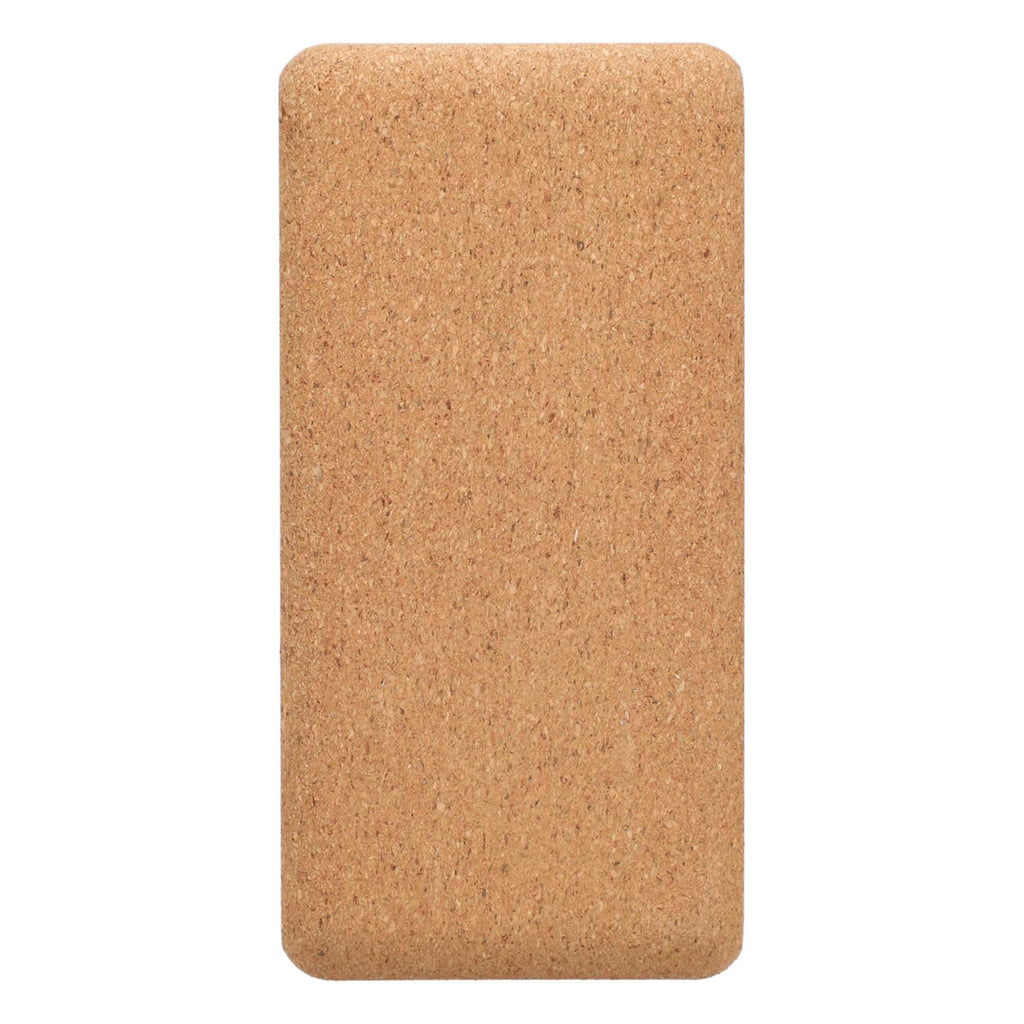 Wellable Natural Cork Yoga Block - Natural - Right Side