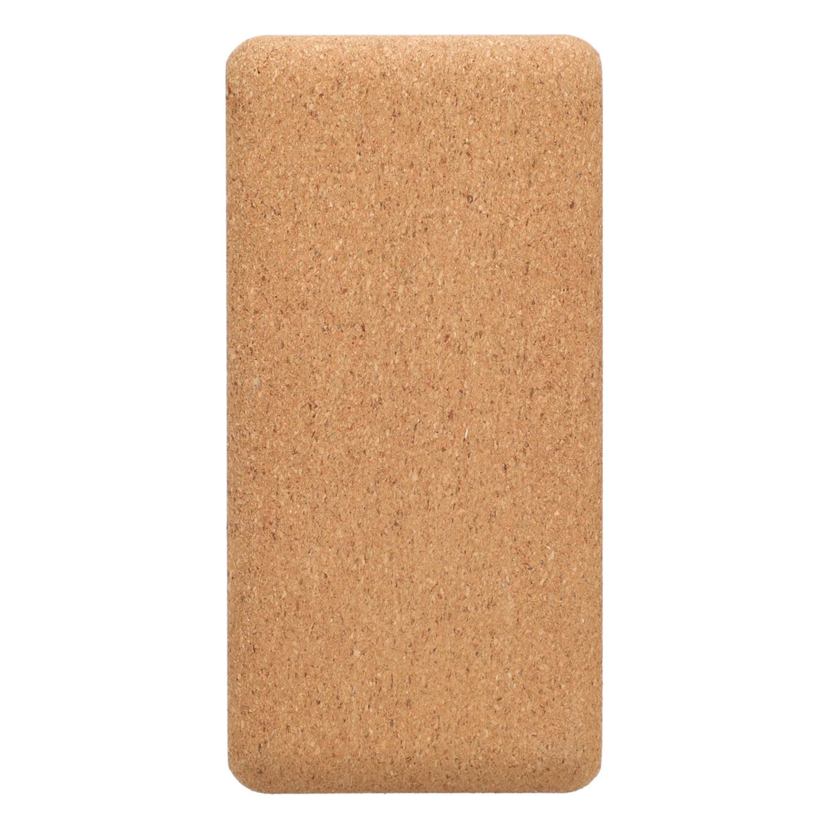 Wellable Natural Cork Yoga Block - Natural - Right Side