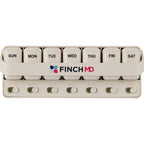Wellable Pill and Supplement Organizer, 7 Day Full Color - Cream - Front