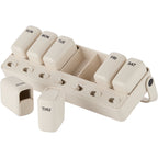 Wellable Pill and Supplement Organizer, 7 Day Full Color - Cream - Propped