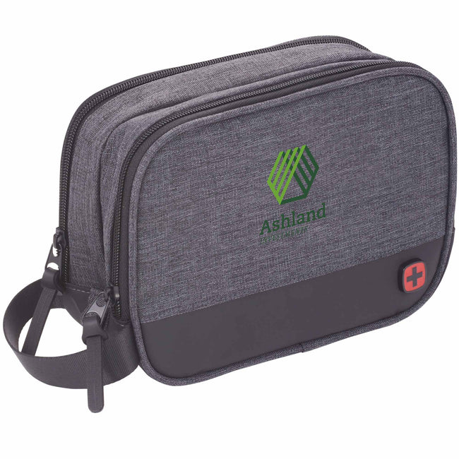 Wenger Dual Compartment Dopp Kit in Recycled Polyester Full Color