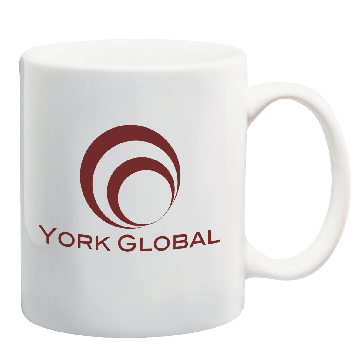 White Ceramic Mug, 11 oz - White - Ceramic