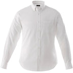 Wilshire Long Sleeve Twill Work Shirt for Tall Men Transfer - White - Front Flat